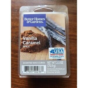 Better Homes and Gardens Scented Fragrance Wax Cubes Vanilla Caramel Spice New